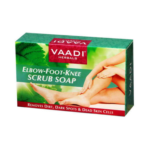 Vaadi Herbals Elbow Foot Knee Scrub Soap With Almond & Walnut Scrub 450g