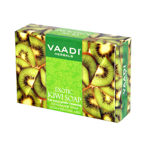 Vaadi Herbals Super Value Pack of 6 Exotic Kiwi Soap with Green Apple Extract 450g