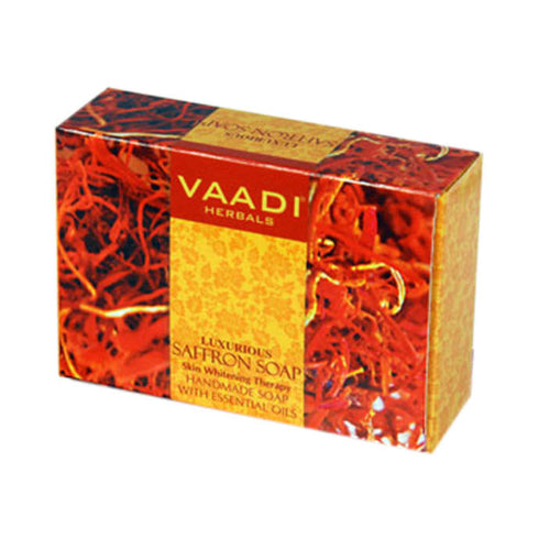 Vaadi Herbals Super Value Pack of Luxurious Saffron Soap 450g