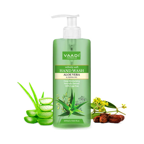 Vaadi Herbals Velvety Soft Aloe Vera and Jojoba Oil Hand Wash 250 ml