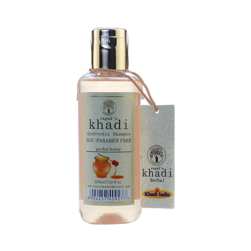 Vagad's Khadi Ayurvedic SLS and Paraben Free Garden Honey Shampoo 210 ml