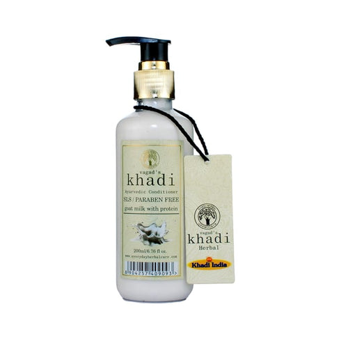 Vagad's Khadi Ayurvedic SLS and Paraben Free Goat Milk with Protein Conditioner 200 ml