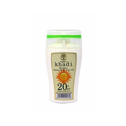 Vagad's Khadi Herbal Sunscreen Lotion SPF 20 100 ml Lotion