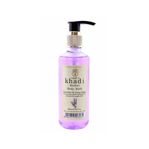 Vagad's Khadi Lavender & Ylang Ylang Herbal Body Wash 200 ml