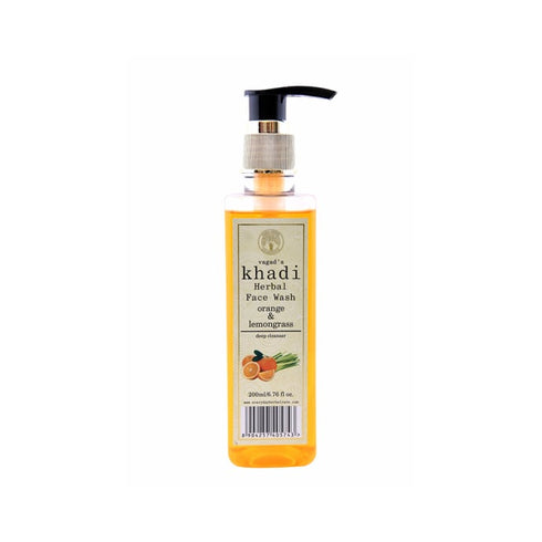 Vagad's Khadi Orange & Lemongrass Herbal Face Wash