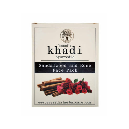 Vagad's Khadi Sandalwood and Rose Face Pack Powder 100 g