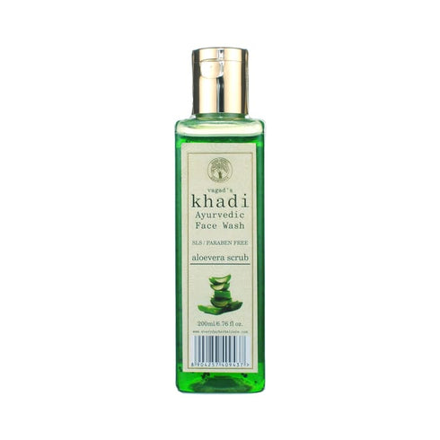Vagad's Khadi SLS and Paraben Free Aloevera Scrub Face Wash