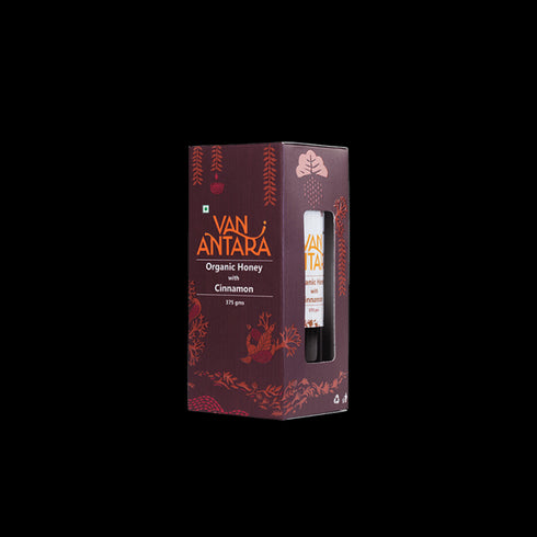 Van Antara Organic Honey Cinnamon jar