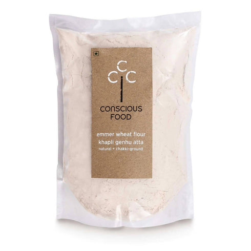 Conscious Food Emmer Wheat Flour |Khapli Genhu Atta