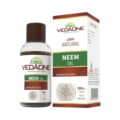 Vedaone 100% Natural Neem Oil,bottle of 100 ml Oil X 2