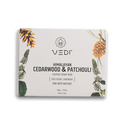 Vedi Castile Soap Bar Himalayan Cedarwood and Patchouli 100 g Soap