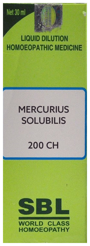 SBL Mercurius Solubilis Dilution 200 CH