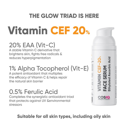 Cosiq Vitamin CEF-20% Face Serum 30ml