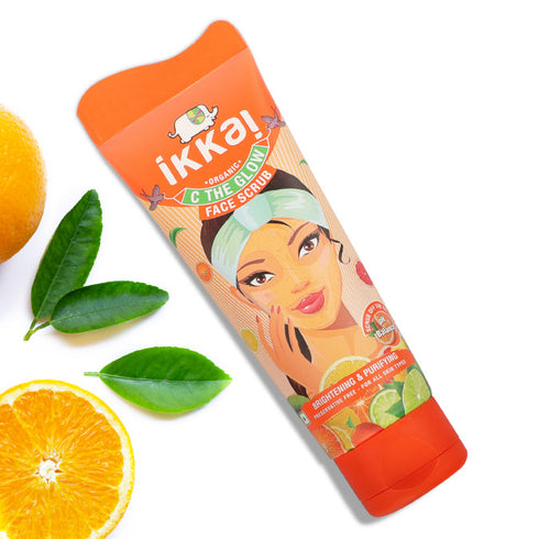 Ikkai Organic C The Glow Face Scrub Brightening and Purifying 100g