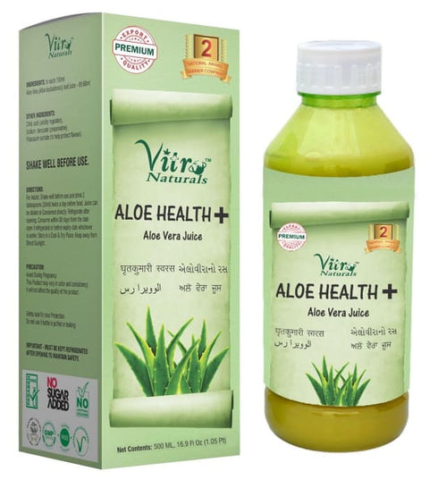 Vitro Naturals Aloe Health | Aloe Vera Juice bottle of 500 ml Juice
