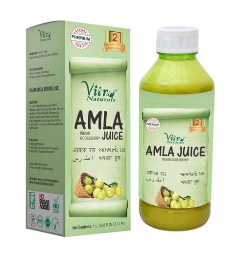 Vitro Naturals Amla Juice bottle of 1 Ltr Juice