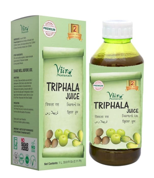 Vitro Naturals Triphala Juice bottle of 1 Ltr Juice
