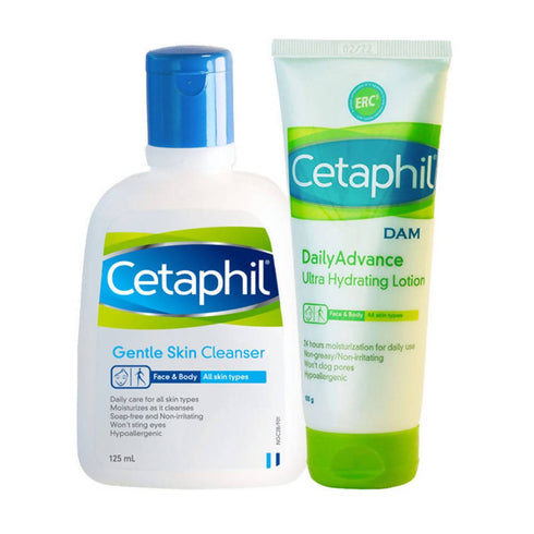 Cetaphil Cleansing and Hydrating Combo For Normal To Dry Skin