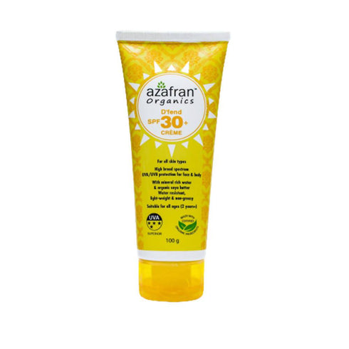 Azafran Organics Dfend SPF 30+ Creme
