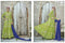 Parrot Green And Gold With Blue Bottom Dress