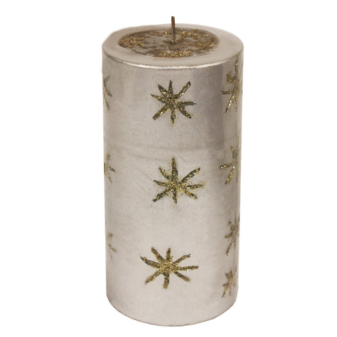 Wax Candle  3" X 3" X 4" HT