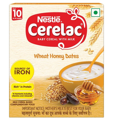 Nestle Cerelac Baby Cereal with Milk | Wheat Honey Dates