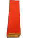 Plain Red With Gold Border Georgette Saree