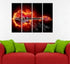 Base Guitar Creative Canvas Wall Hanging