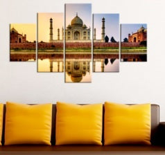 Beautiful Taj Mahal Indian Monument Canvas Hanging