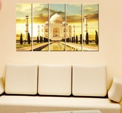 Beautiful Taj Mahal Indian Monument Canvas Wall Hanging
