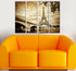 Sepia tone Eiffel Tower Monument Canvas Wall Hanging