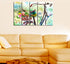 Beautiful Flower Basket And Bicycle Canvas Wall Hanging