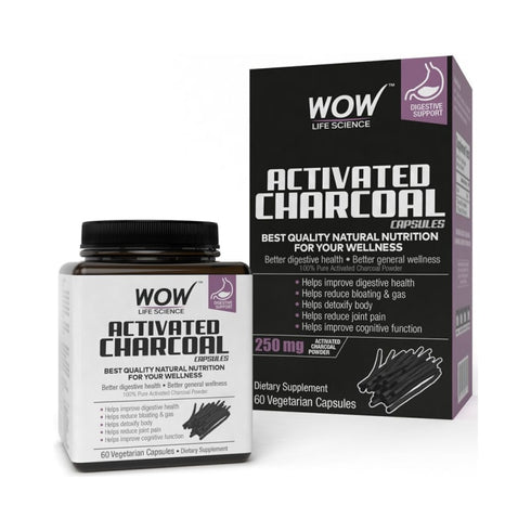 WOW Activated Charcoal Capsule 60 capsules