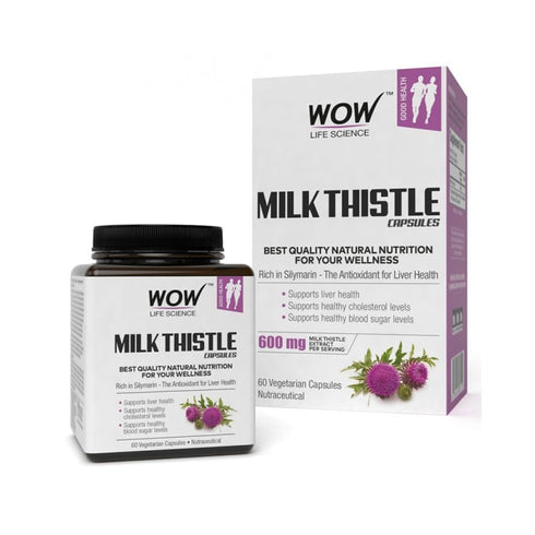WOW Life Science Milk Thistle Vegetarian Capsule | 60 capsules