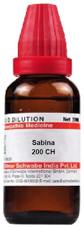 Dr Willmar Schwabe India Sabina Dilution 200 CH