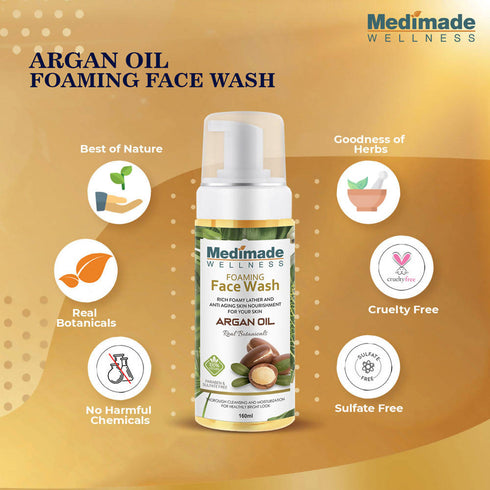 Medimade Wellness Foaming Face Wash With Argan Oil