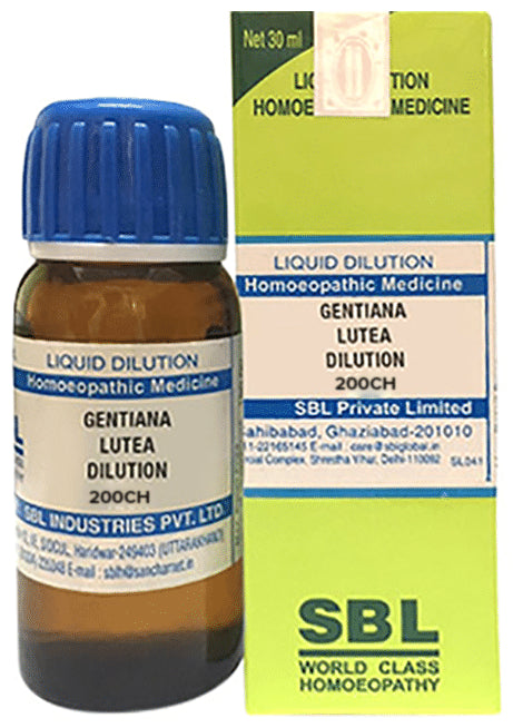 SBL Gentiana Lutea Dilution 200 CH