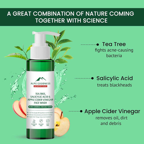 Alps Tea Tree Salicylic Acid and Apple Cider Vinegar Face wash
