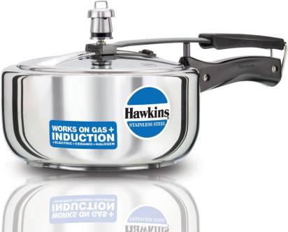 Hawkins Stainless Steel 3 L Induction Bottom Pressure Cooker (HSS3W)