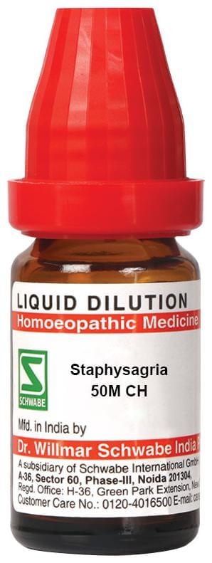 Dr Willmar Schwabe India Staphysagria Dilution 50M CH