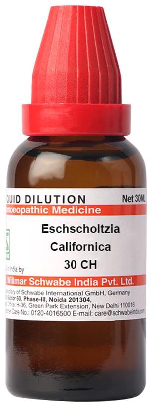 Dr Willmar Schwabe India Eschscholtzia Californica Dilution 30 CH