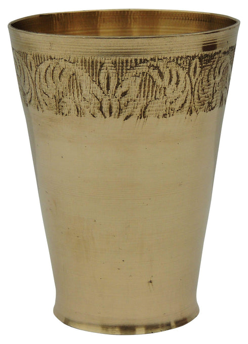 Brass Glass Embose 540g(Pack of 6)