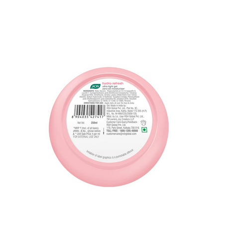 Joy Hydra Refresh Ultra Light Gel With Watermelon And Vitamin E