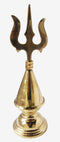 Brass Solid Trishul Kalash 0.32Kg