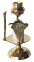 Brass Shiv Ling White Stone 0.09Kg