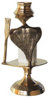 Brass Shiv Ling White Stone 0.11Kg