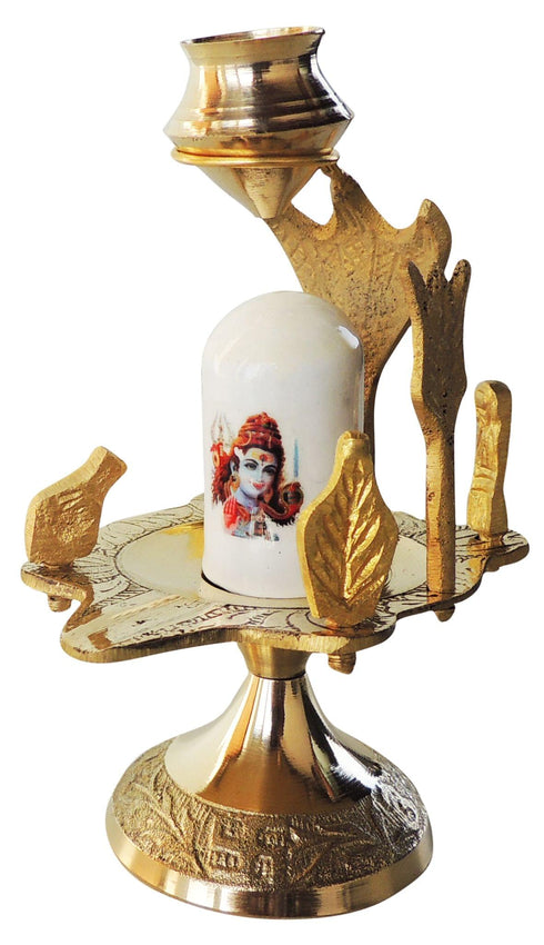 Brass Shivparivaar White Stone 0.15Kg