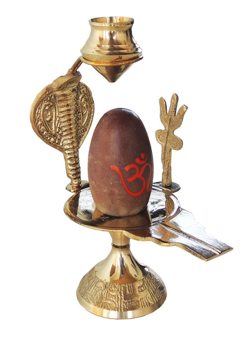 Brass Nav Dev Shiv Ling 0.15Kg