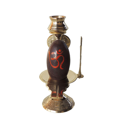 Brass Nav Dev Shiv Ling 0.26Kg