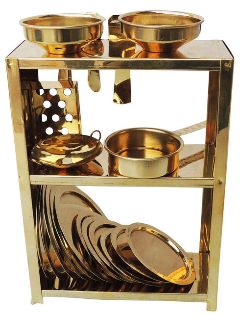 Brass Miniature Kitchen Set 0.35Kg